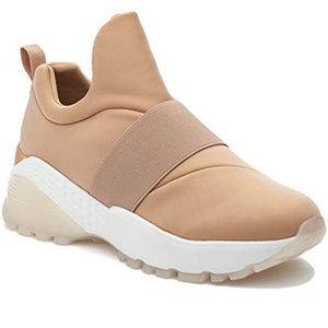 NIB J/SLIDES Manic Sneaker Beige Sz 8